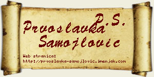 Prvoslavka Samojlović vizit kartica